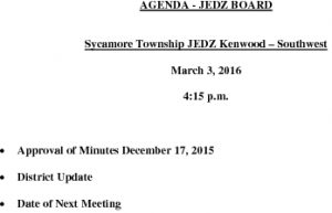 Icon of Agenda JEDZ Southwest Board 03-03-16